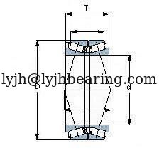 China 460KBE030 doulbe-row Tapered roller bearing,460x680x204 mm,Steel pressed cages supplier