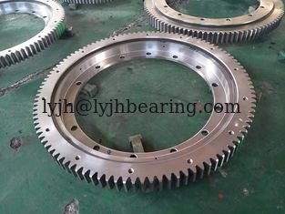 China VLA200844N turntable bearing  838.1x634x56mm with external gear and ring with flange supplier