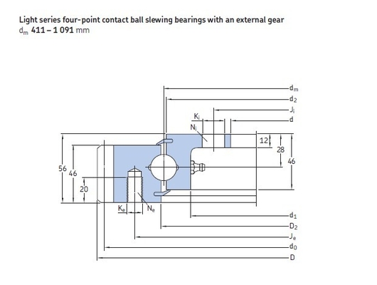 China offer RKS.21 0841  four-point contact ball slewing bearings,773x950x56mm,application and price supplier