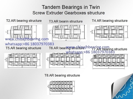 China Rubber Extrusion Machine Use Tandem Roller Bearing F-86698.T4AR supplier