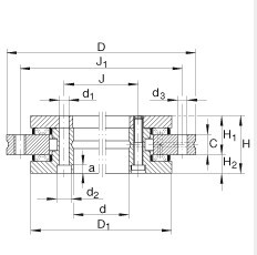 YRT650 rotary table bearing 650x870x122mm used for CNC swing table,directly sales for end user supplier