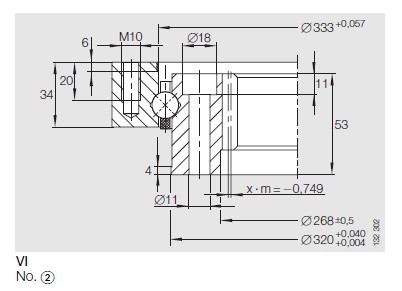  VI140326V slewing ring supplier, VI140326V slewing bearing with internal gear supplier