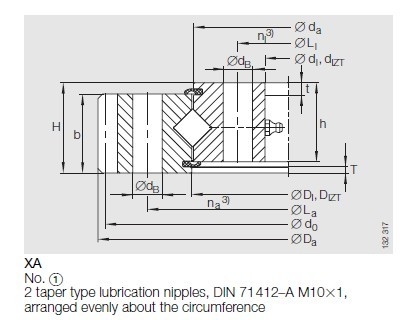 XA120235 N Crossed roller slewing bearing with external gear,XA120235 N slewing ring supplier