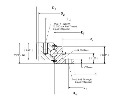 RK6-16E1Z slewing bearing, RK6-16E1Z slewing ring with external gear, export package supplier