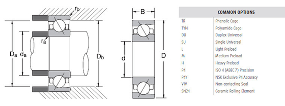 Angle contact ball bearing 7015C or 7015A5 dimension:55x90x18mm,ceramic or steel ball supplier