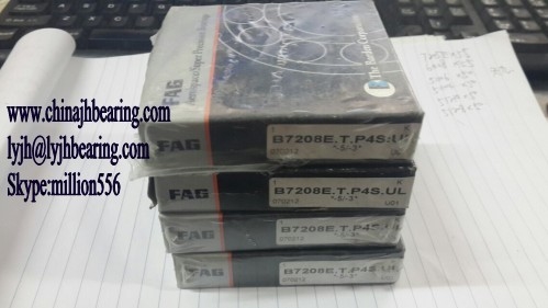 FAG B7208-E-T-P4S-UL main spindle bearing 40x80x18 mm,P4 Grade,B7208ETP4SUL ball bearing supplier