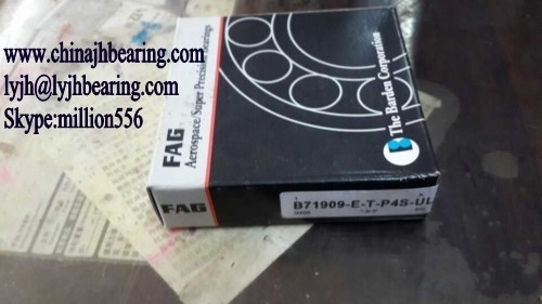 B71909-E-T-P4S-UL main spindle bearing 45x68x12mm,P4 Grade,B71909ETP4SUL FAG Ball Bearing supplier