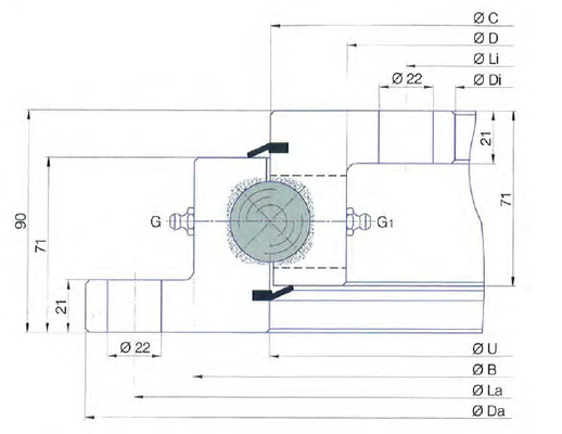 JinHang Precision bearing supply SD.1600.32.00.C slewing ring,SD.1600.32.00.C bearing supplier