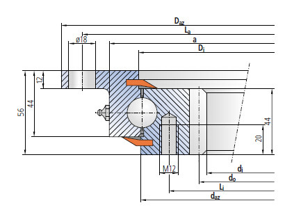 order slewing bearing 92-20 0841/0-07253,736x947x56mm,Good quality supplier