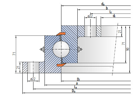 Order slewing bearing 90-32 1355/0-06055,1205x1500x90mm,in stock supplier