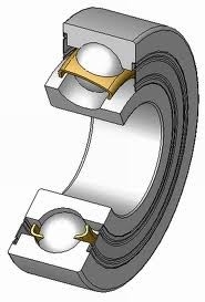 Four point contact Bal bearing code:7030 B, the contact angle :40 degree，225x150x35mm supplier