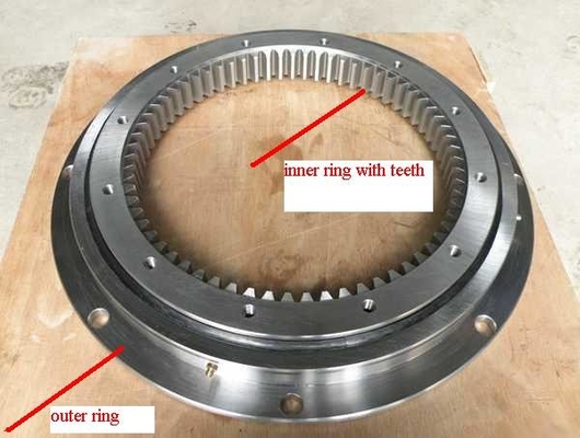 VLI200944N four point contact ball slewing bearing with gear teeth 1048X840XD56 mm,in stock supplier