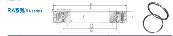 RA6008UUCC0 Crossed roller bearing 60x76x8mm parameter and application,in stock supplier