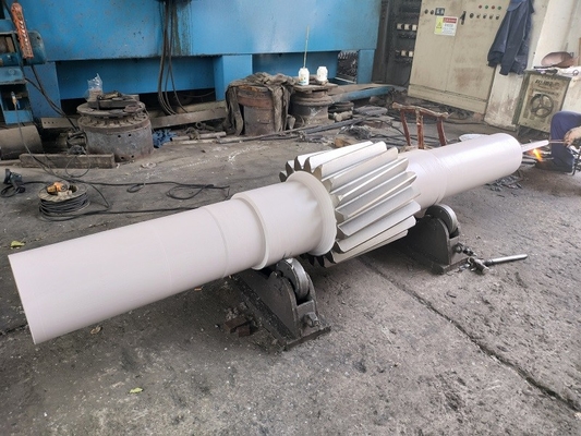 Material 18CrNiMo Gear Teeth Shaft With 25pcs Teeth For Gearbox Reducer supplier