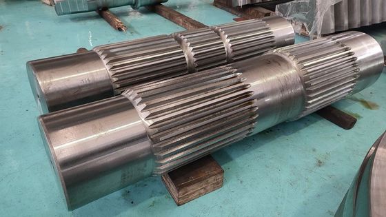 Helical Gear Shaft For Heavy Ball Mill Equipment 25 Degree Press Angle supplier