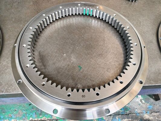 Four point contact ball slewing bearing RK6-22N1Z with external flange 648X447X56mm supplier