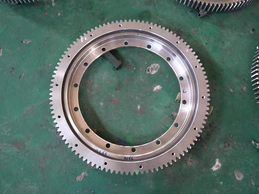 VLA200844N turntable bearing  838.1x634x56mm with external gear and ring with flange supplier