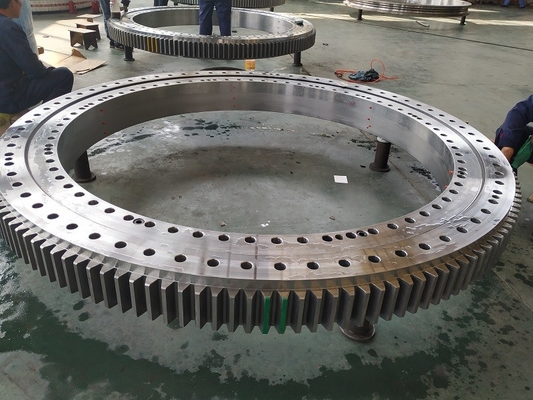 Double row  ball slewing bearing with teeth 4548.6x3970x187mm for heavy duty industry machine supplier